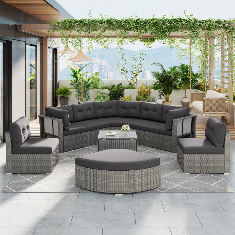 Patio Furniture Set Outdoor Furniture Daybed Rattan Sectional Furniture Set