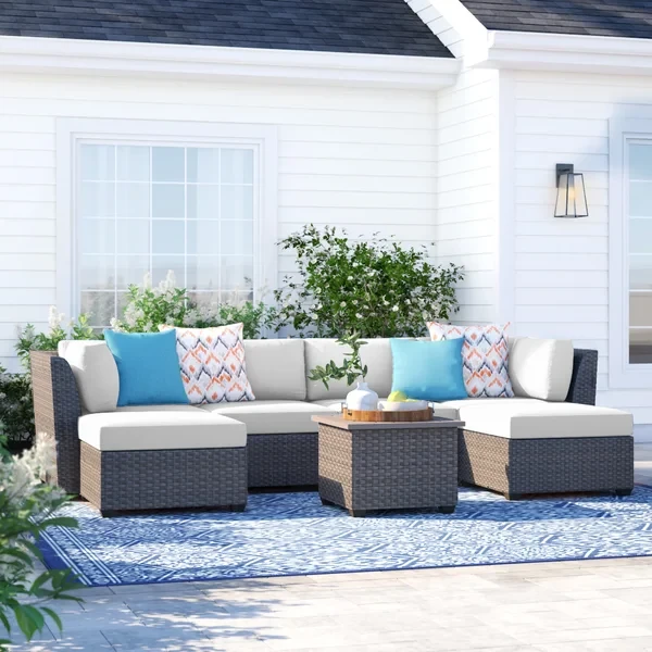 Anastase 6 - Person Outdoor Seating Group with Cushions