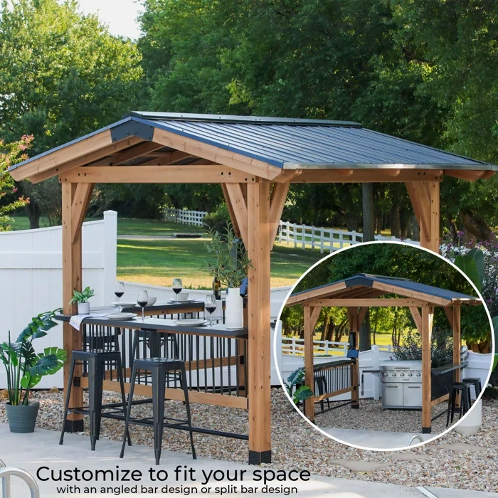 Backyard Discovery Granada Grill Gazebo with Outdoor Bar