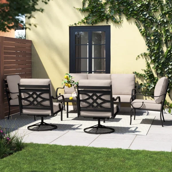 Arriona 7 - Person Outdoor Seating Group with Cushions