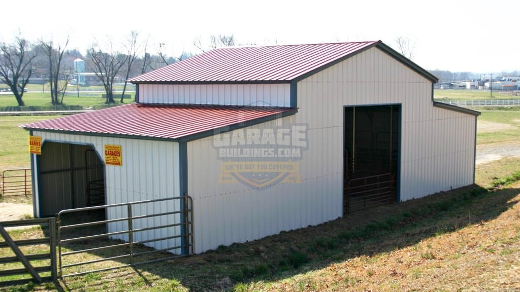 Metal Garage 48'x26' All Vertical Barn