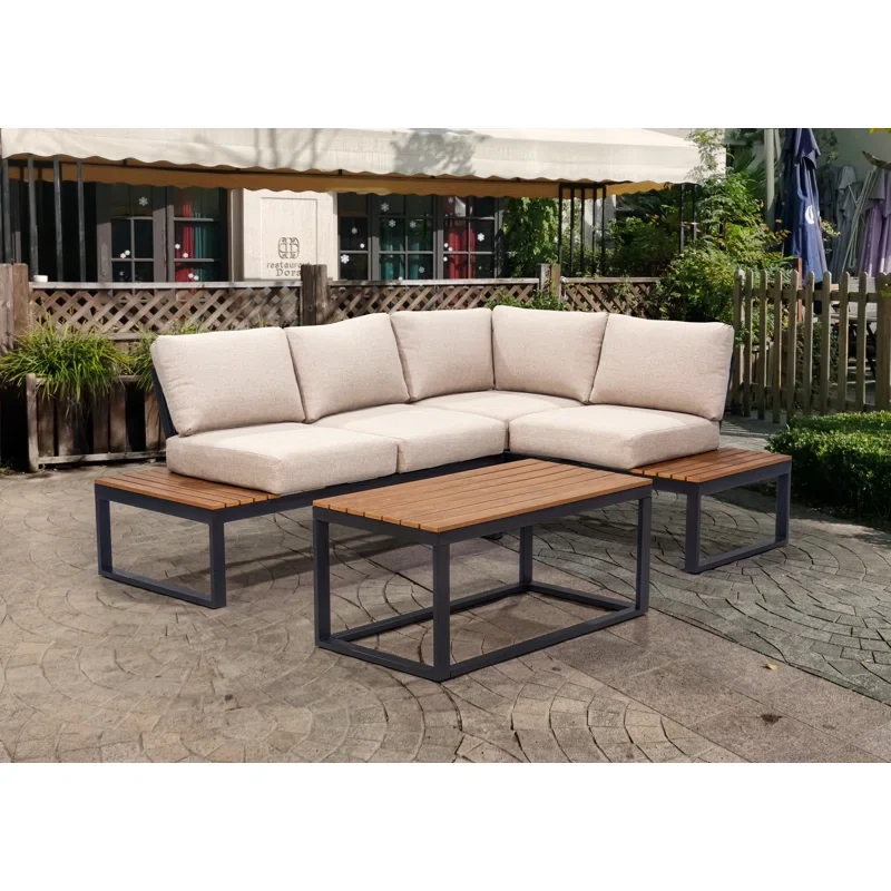 Camberwell 3 Piece Sectional Seating Group with Cushions