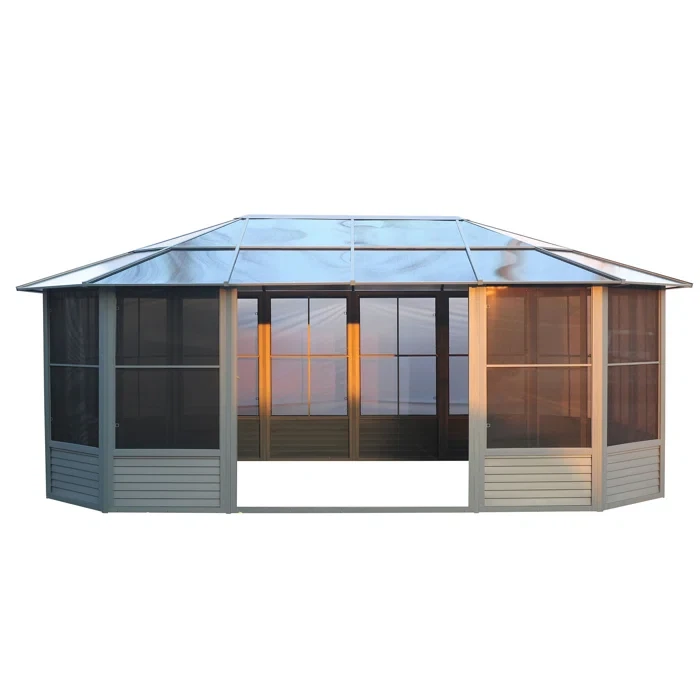 Florence Metal Patio Gazebo 18 Ft. W x 12 Ft. D