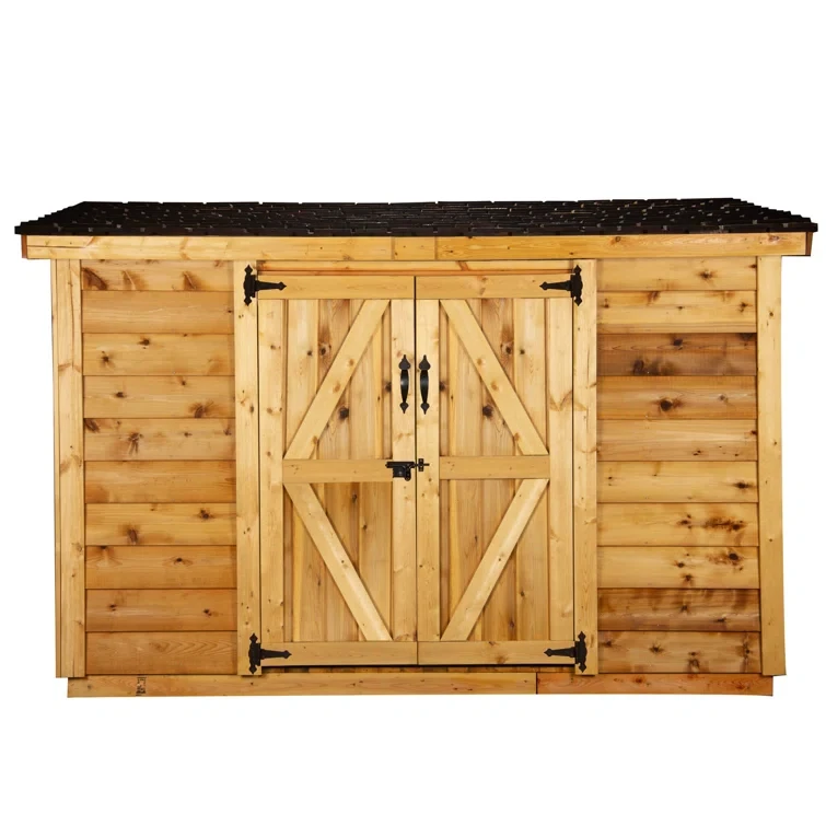 9 ft. W x 6 ft. D Solid Wood Lean-To Storage Shed