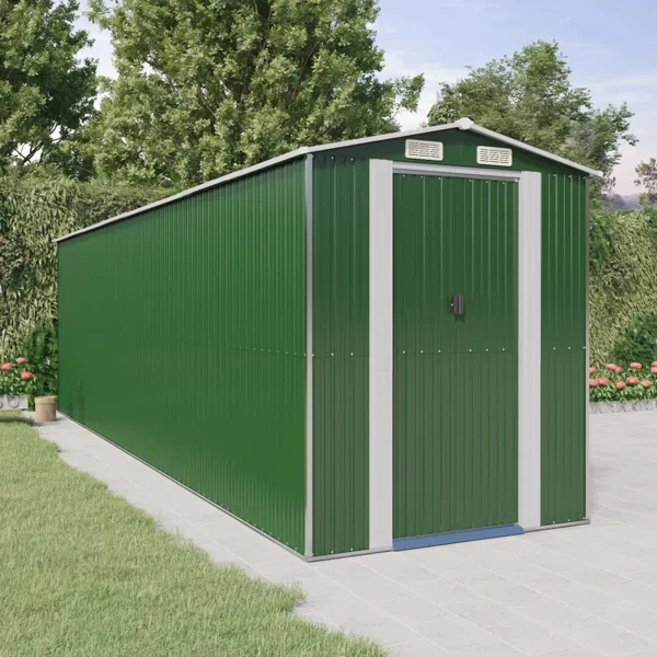 6 ft. 4 in. W x 22 ft. 3 in. D Galvanized Steel Storage Shed