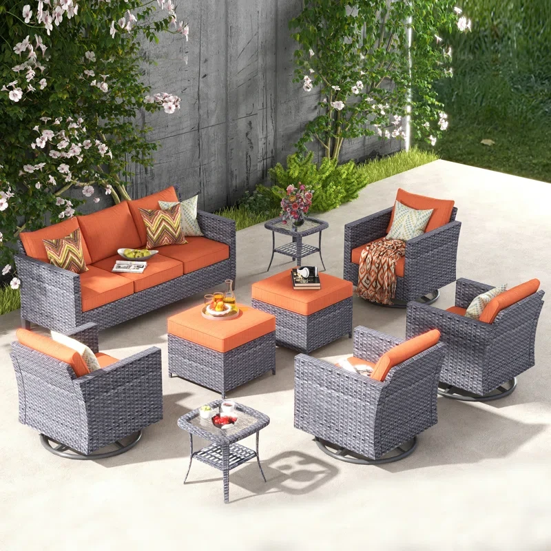 Cushion Color 7 - Person Outdoor Seating Group with Cushions