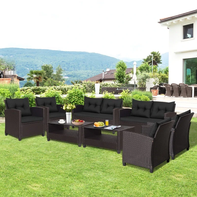 Anaan 8 - Person Outdoor Seating Group with Cushions