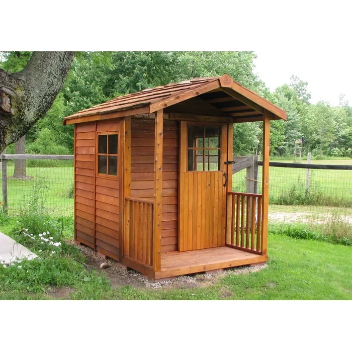 Gardener's Delight 6ft W x 12ft D Western Red Cedar Wood Storage Shed