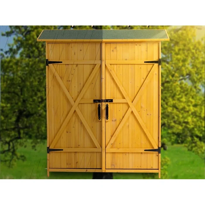 5 ft. W x 2 ft. D Wood Storage Shed