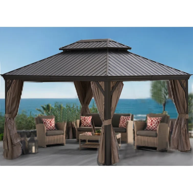 16 ft x 12 ft Steel Patio Gazebo