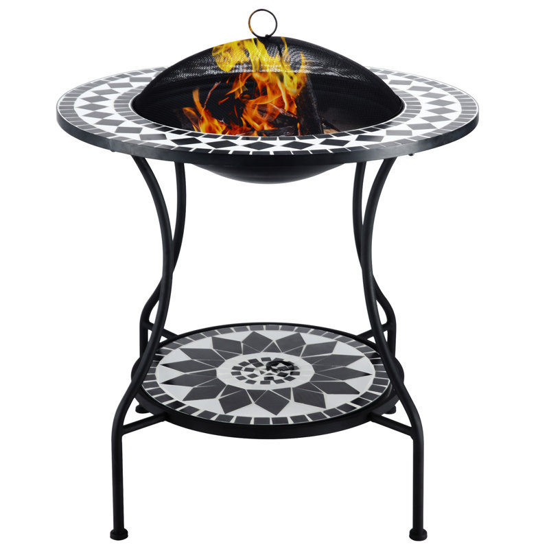 30" Outdoor Fire Pit Dining Table