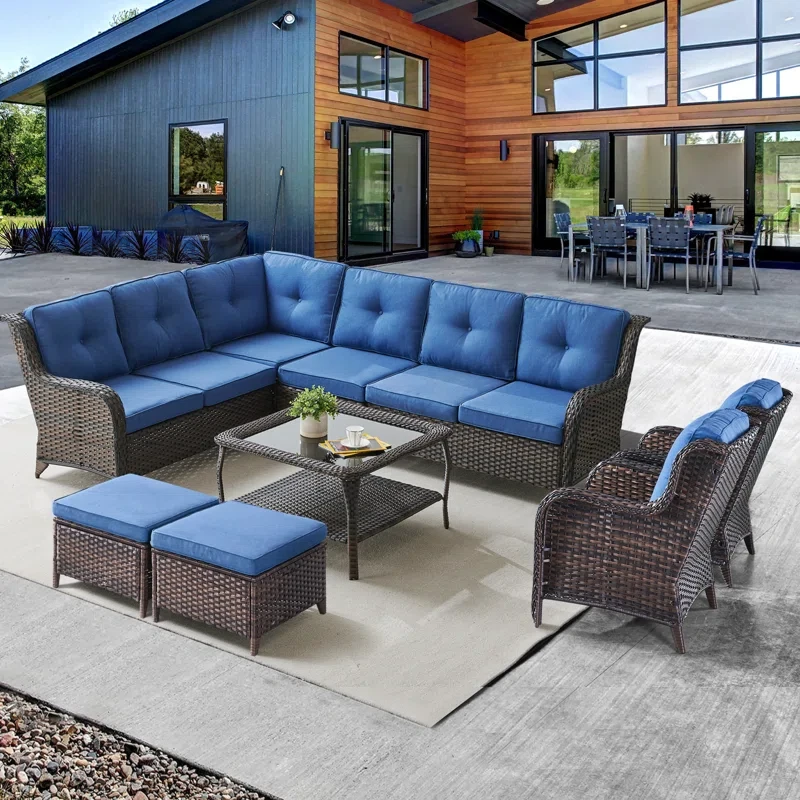 Starcena 8 - Person Outdoor Seating Group with Cushions