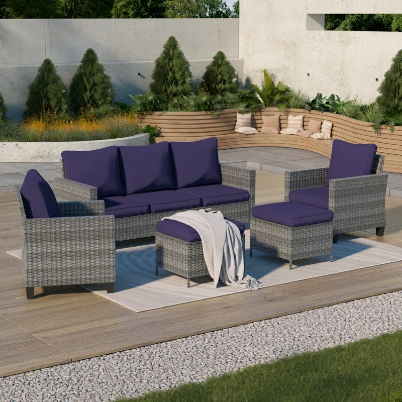 Kinsela 5 - Person Outdoor Seating Group with Cushions