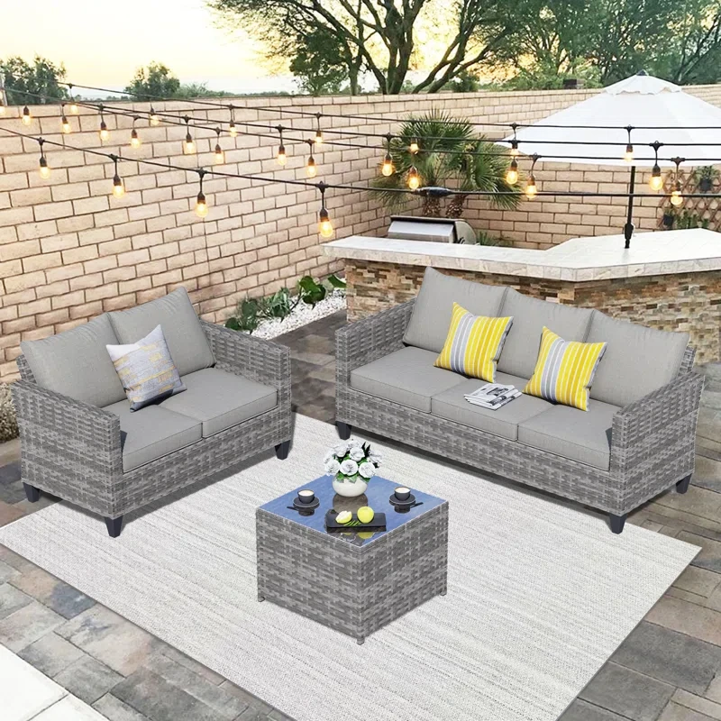 Vandell 5 - Person Outdoor Seating Group with Cushions