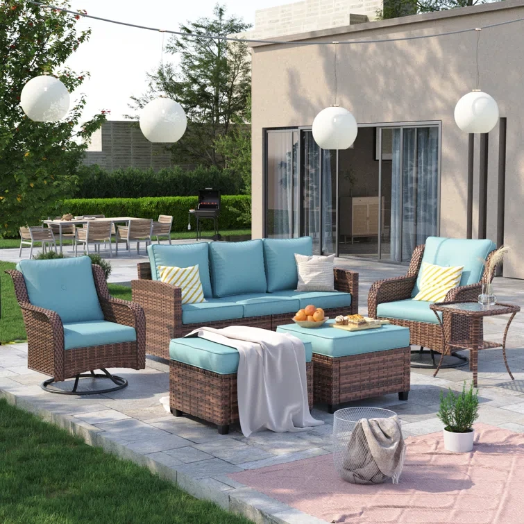 Amoure 5-Person Outdoor Seating Group With Cushions