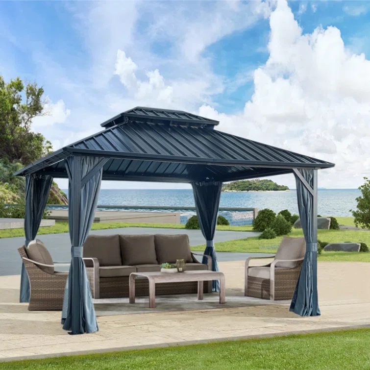 Aluminum Barrel Gazebo9.84 (ft) x 9.84 (ft)