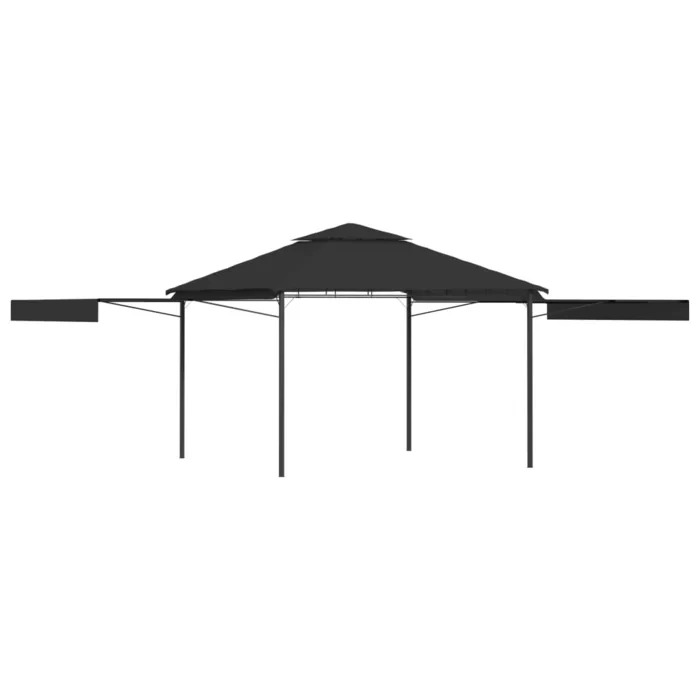 Adirondack Gazebo Canopy Tent Patio Pavilion Shelter with Double Extended Roofs