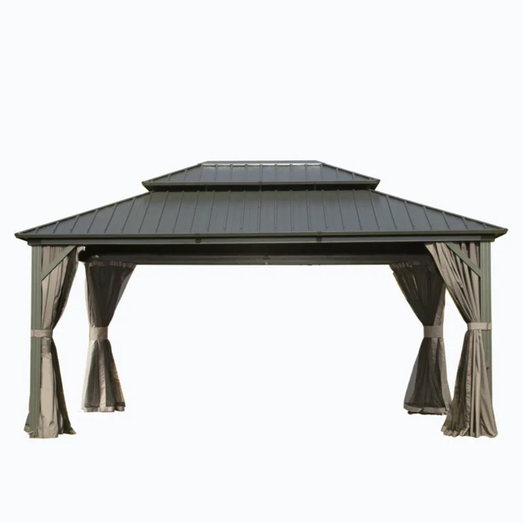 Aluminum Barrel Gazebo14 ft x 12 ft