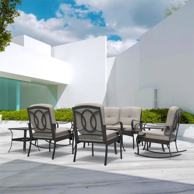 Amairany 6 - Person Outdoor Seating Group with Cushions