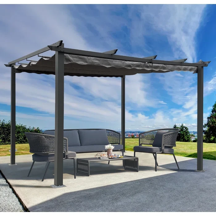 13 Ft. W x 10 Ft D Aluminum Patio Gazebo