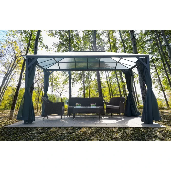 13 Ft. W x 10 Ft. D Aluminum Patio Gazebo