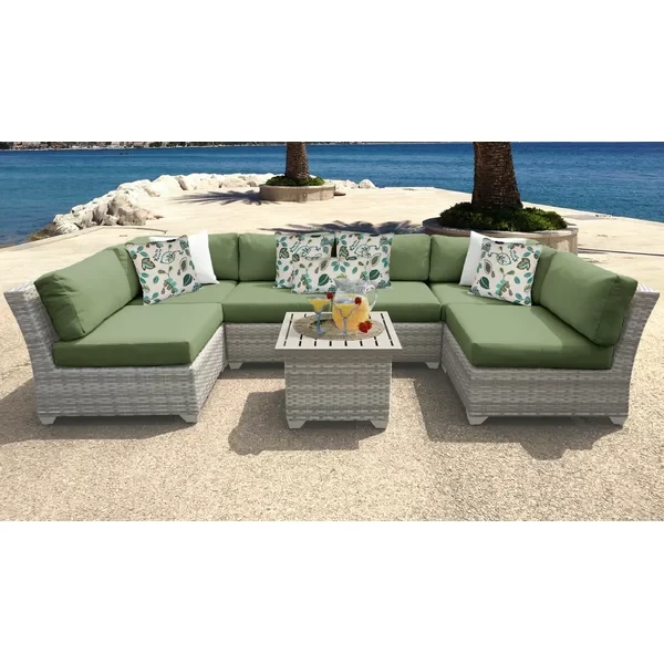 Aristidis 6 - Person Outdoor Seating Group with Cushions