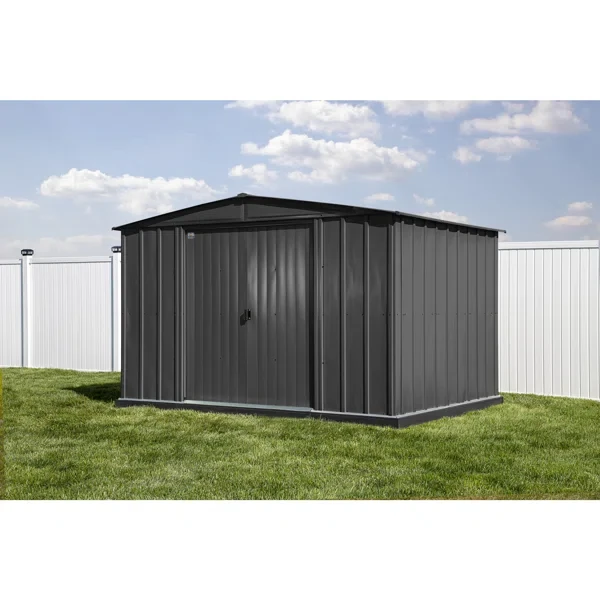 10 ft. W x 8 ft. D Metal Storage Shed