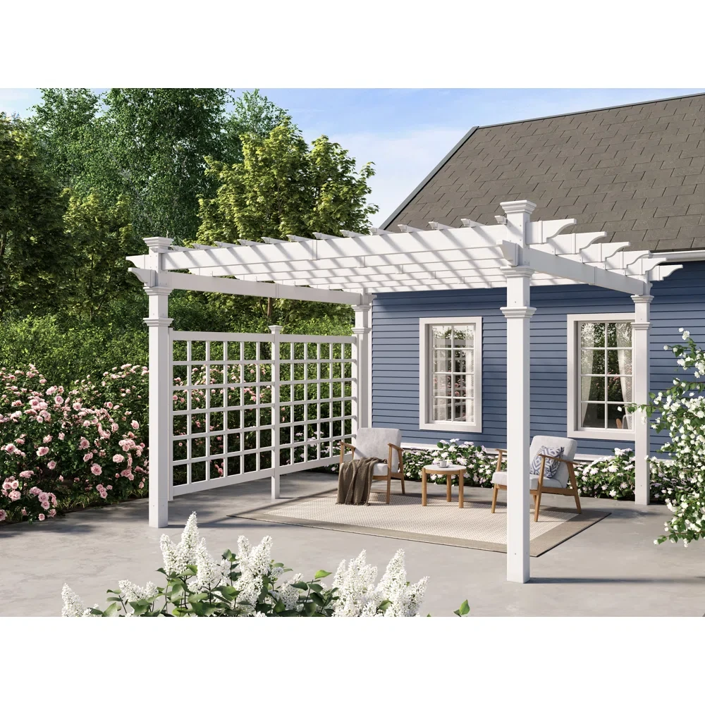 Venetian Pergola With Pergola Trellis