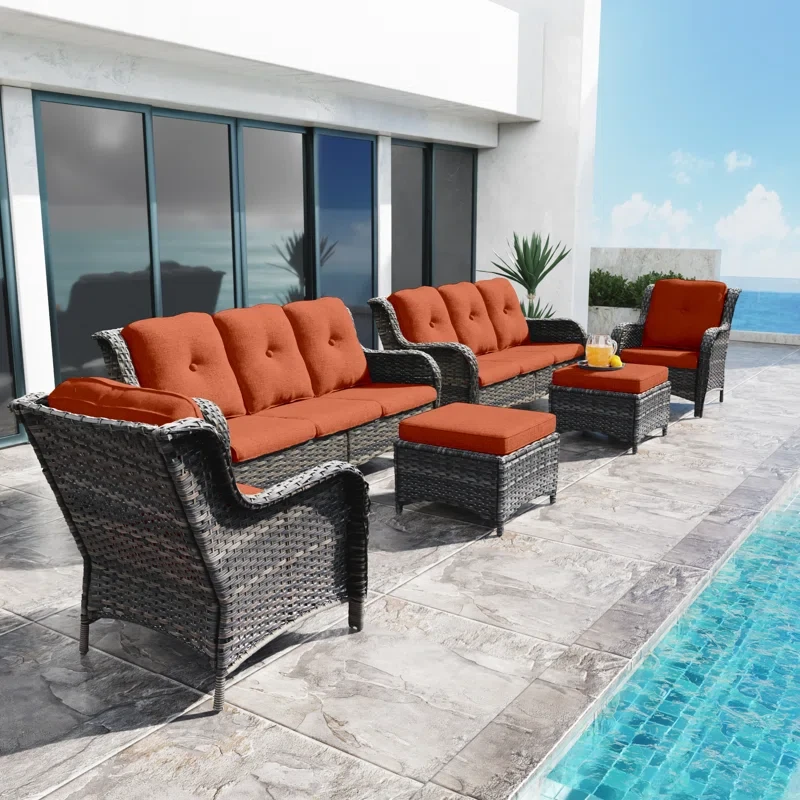 Anahit 10 - Person Outdoor Seating Group with Cushions