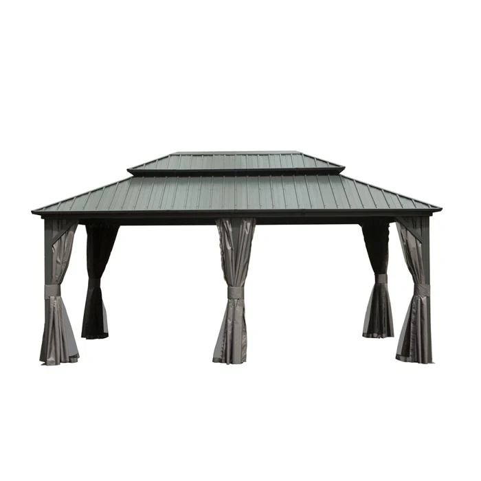 Double Roof Aluminum Gazebo