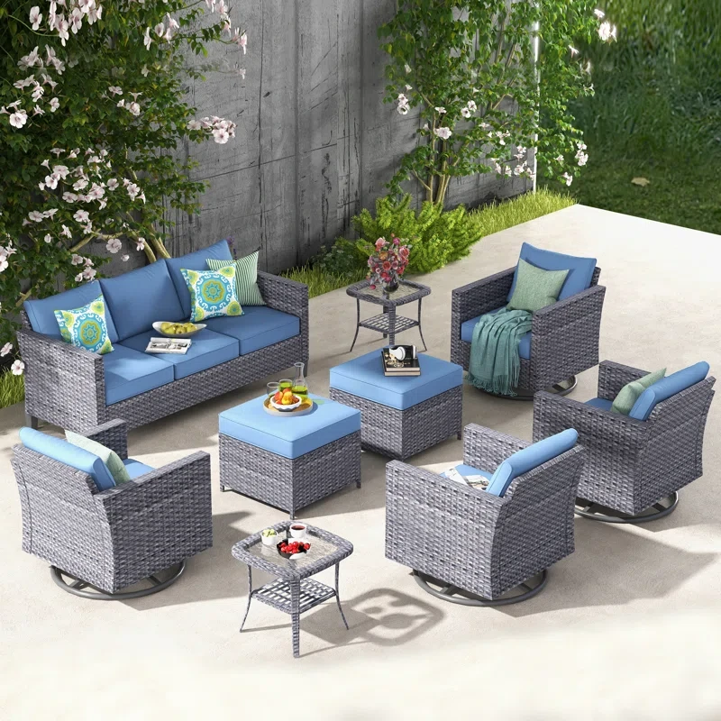 Cushion Color 7 - Person Outdoor Seating Group with Cushions