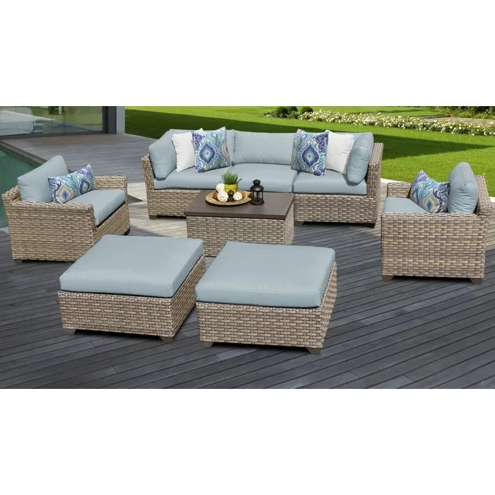 Anupras 8 Piece Seating Group with Cushions