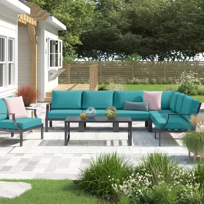 Analyssia 6 - Person Outdoor Seating Group with Cushions