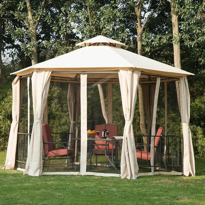 Siham 13 Ft. W x 11 Ft. D Metal Patio Gazebo