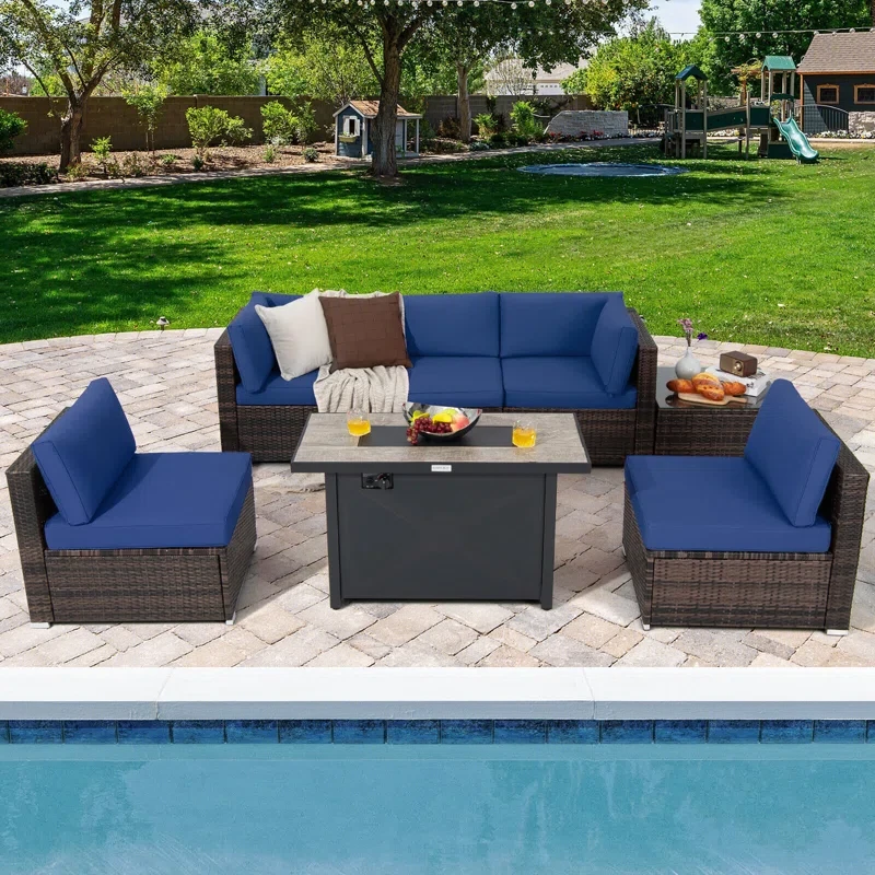 5 - Person Outdoor Seating Group with Cushions