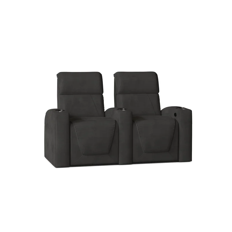 Zone HR Series Upholstered Power Reclining Home Theater Seating with Cup Holder