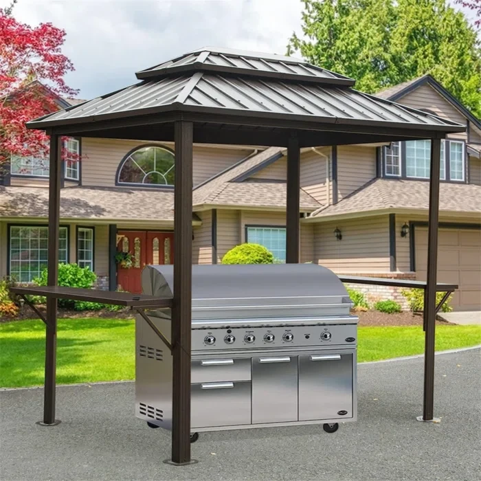 8 Ft. W x 6 Ft. D Metal Patio Gazebo