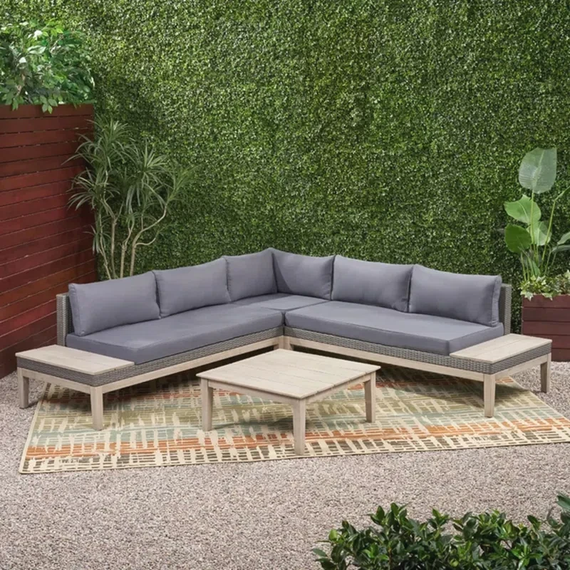 Alphin 5 - Person Outdoor Seating Group with Cushions