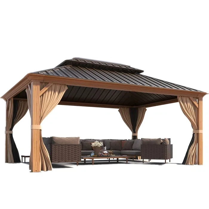 Metal Patio Gazebo 12 ft. W x 16 ft. D