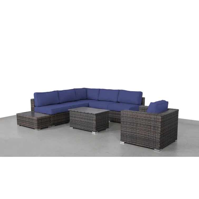 Tarin Fully Assembled 5 - Person Seating Group with Cushions