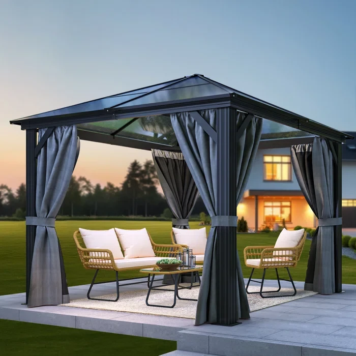 Hardtop 10 Ft. W x 10 Ft. D Aluminium Gazebo