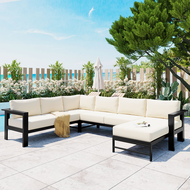 Bianney 5 - Person Outdoor Seating Group with Cushions