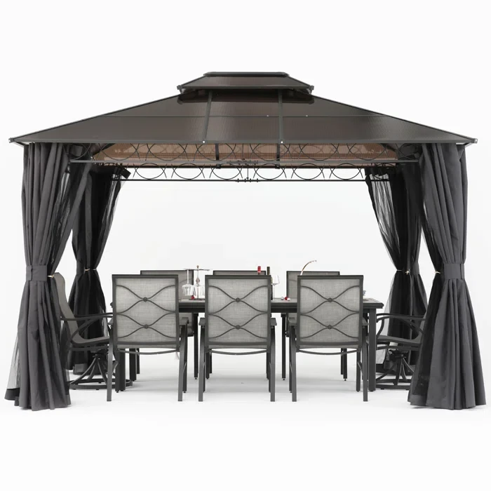 10 Ft. W x 12 Ft. D Metal Patio Gazebo