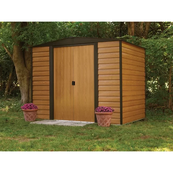 Woodridge 8 ft. W x 6 ft. D Metal Storage Shed