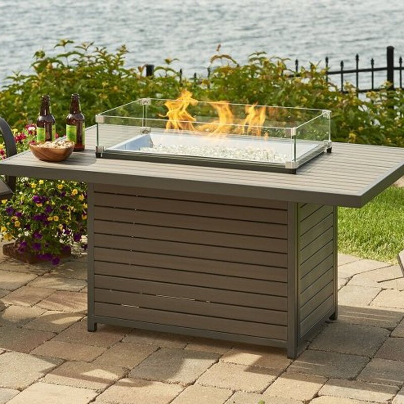 Brooks Composite Propane Fire Pit Table