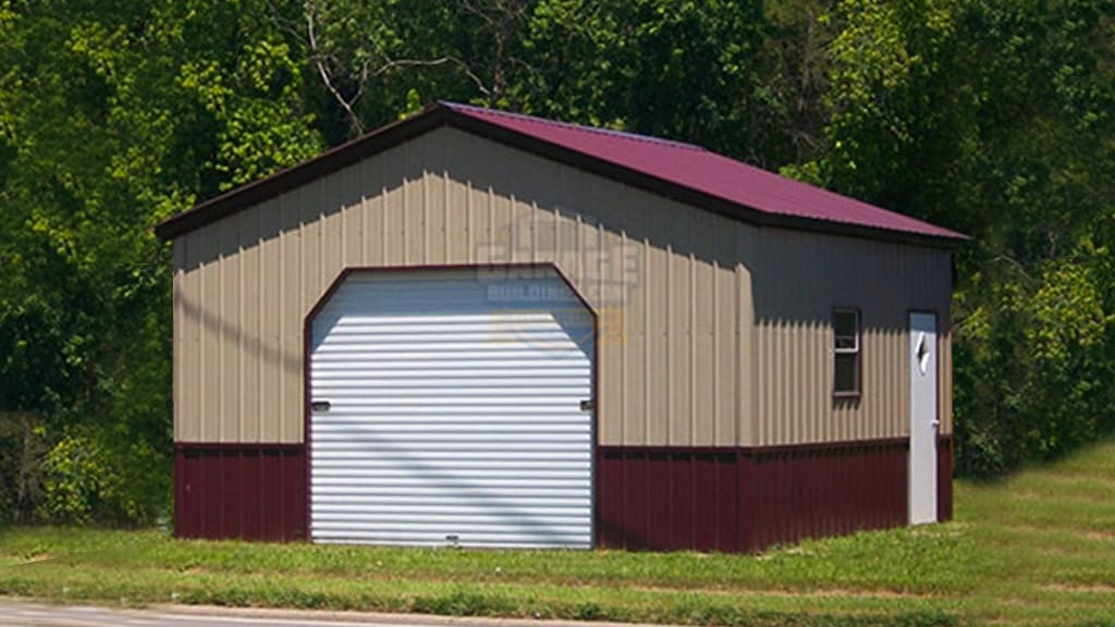 Metal Garage 20'x26' All Vertical Garage