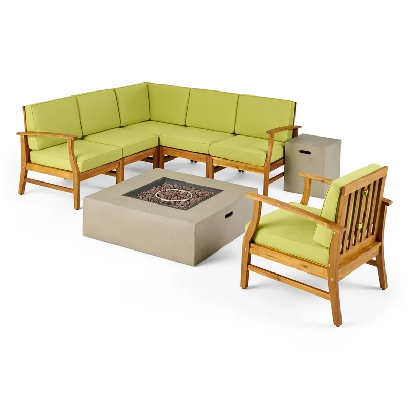 Ivanka 6 - Person Outdoor Seating Group with Cushions