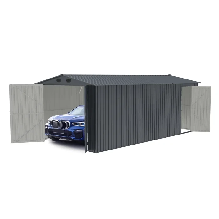 Lachezara 10 ft. W X 20 ft. D Metal Storage Shed