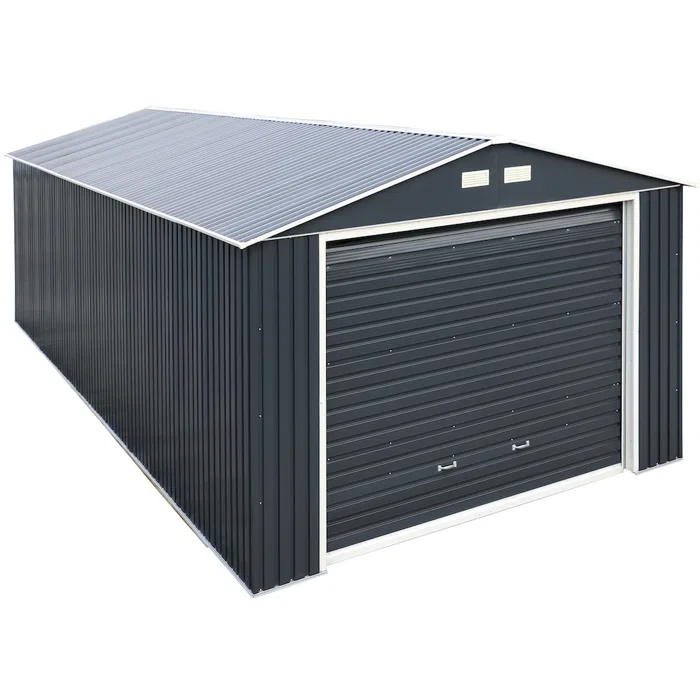 Imperial 12 ft. W x 20 ft. D Metal Garage Shed