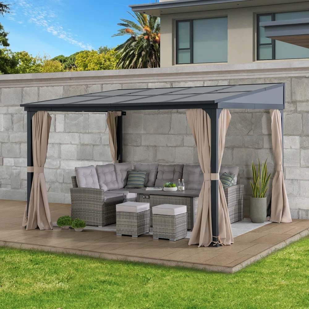 Sunjoy 10’ x 12’ Wall Mounted Gazebo